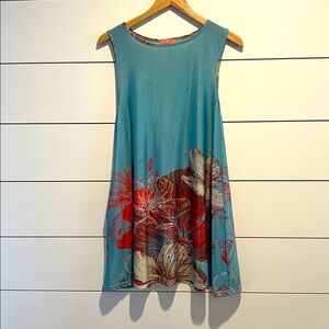 Simply Aster ocean print beach or Swim pocketed Cover-Up